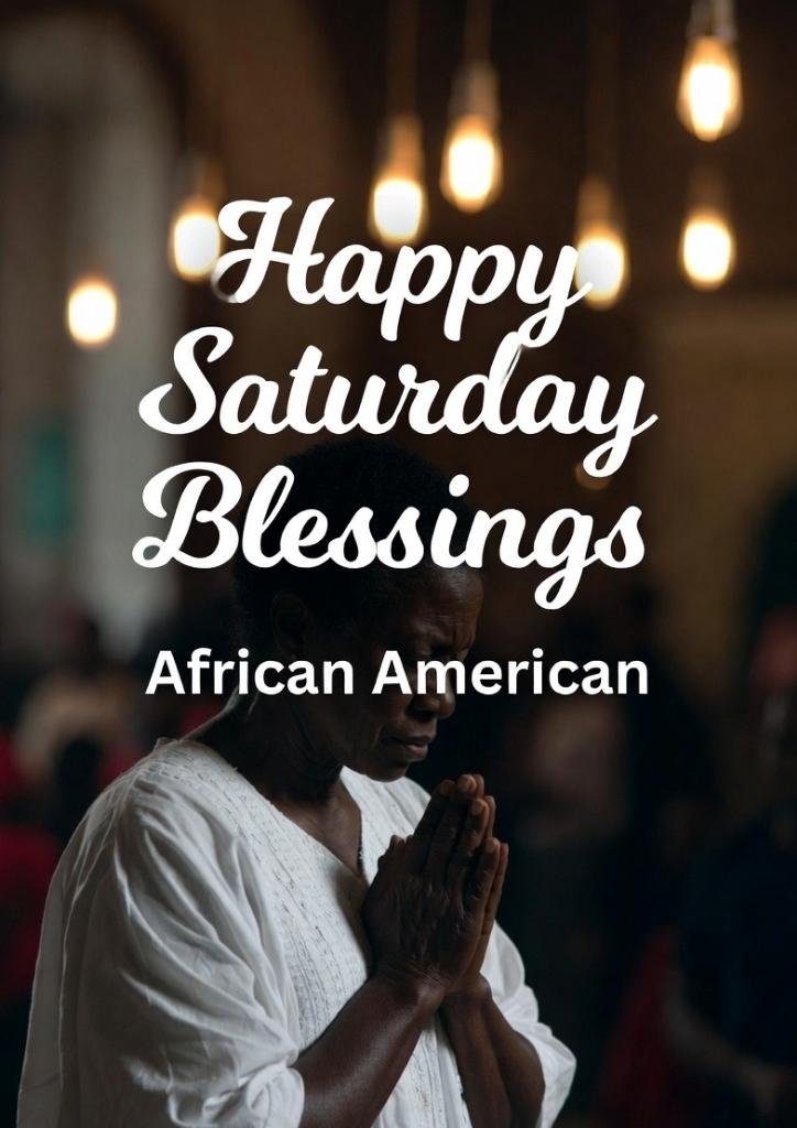 Happy Saturday Blessings African American