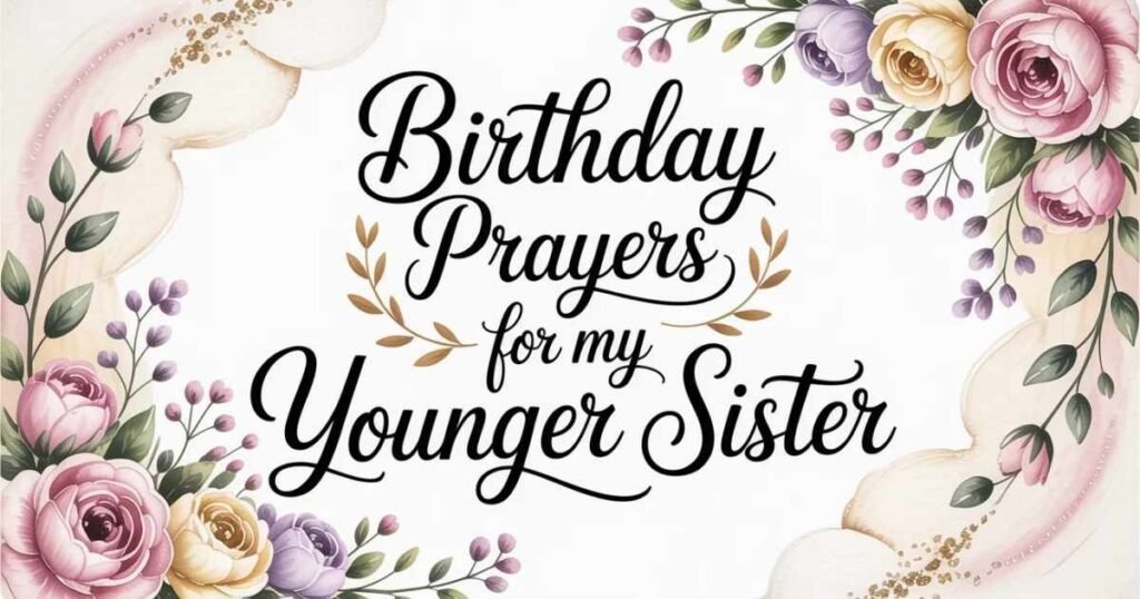Birthday Prayers For My Younger Sister