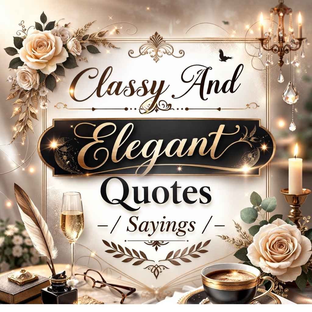 Classy And Elegant Quotes / Sayings