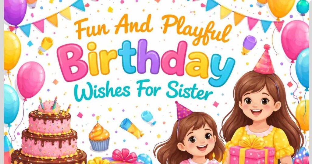 Fun And Playful Birthday Wishes For Sister