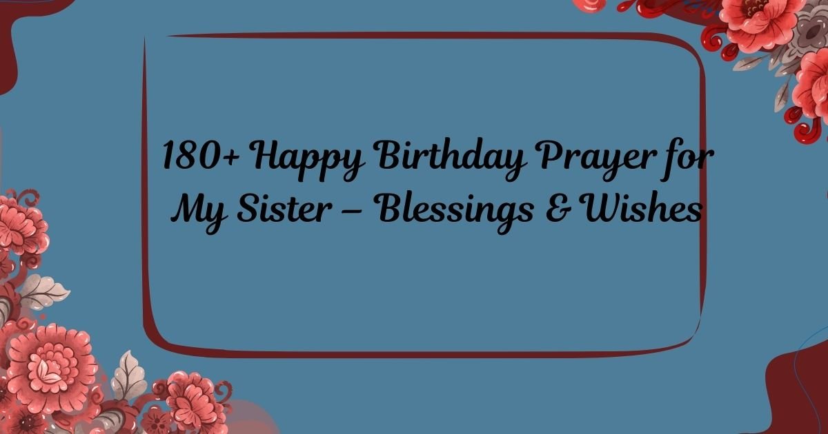 Happy Birthday Prayer
