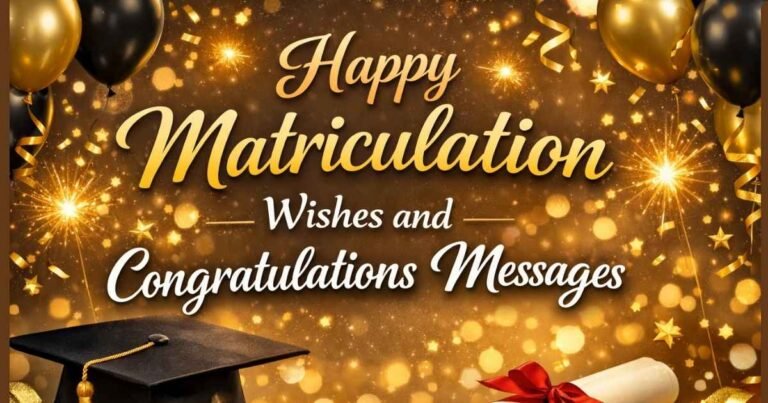 Happy Matriculation Wishes and Congratulations Messages