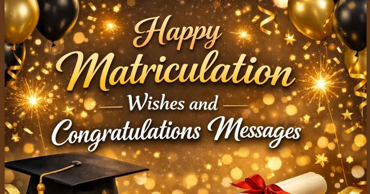 Happy Matriculation Wishes and Congratulations Messages