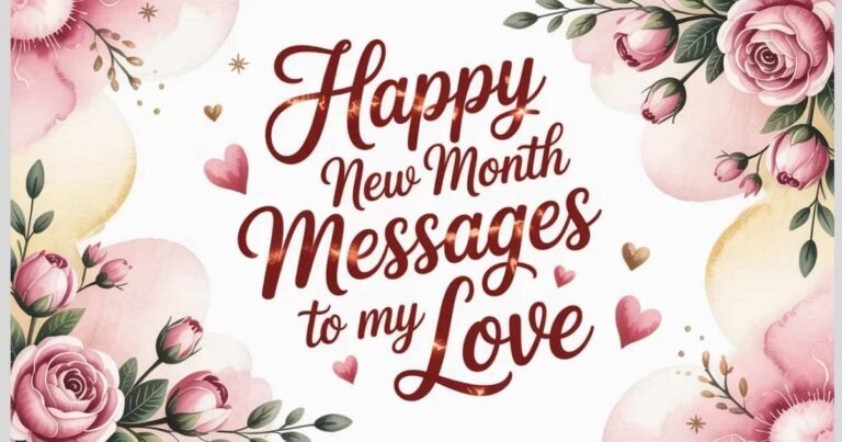 Happy New Month Messages to My Love