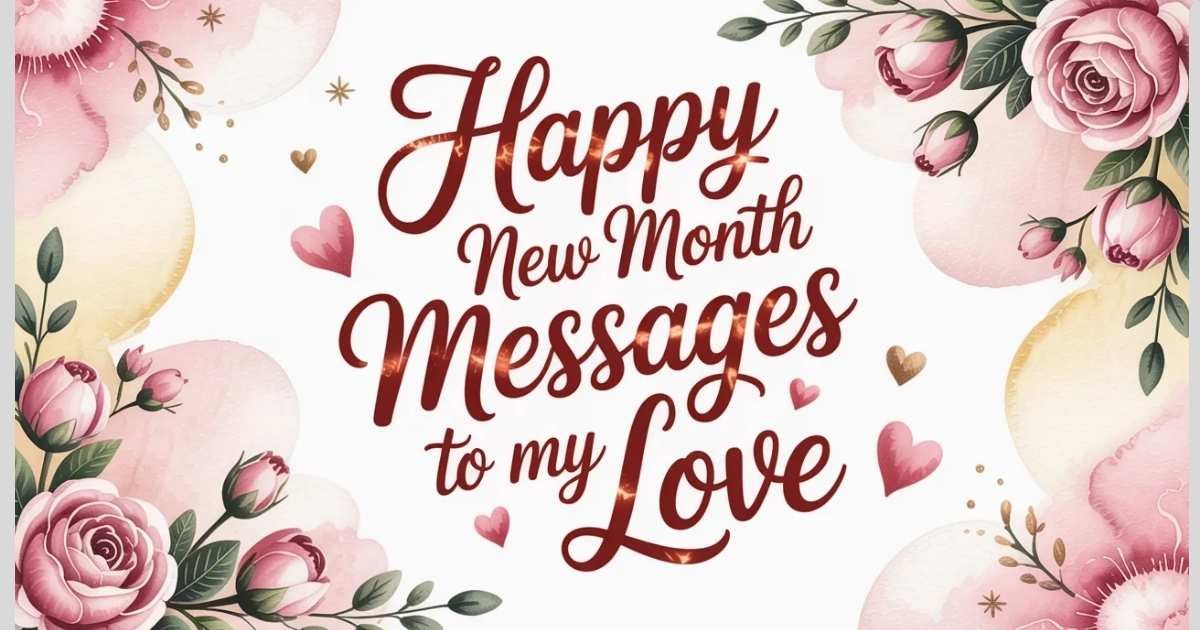 Happy New Month Messages to My Love
