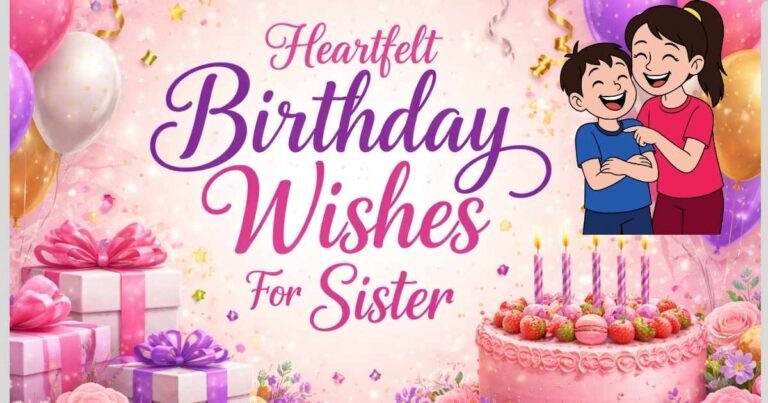 Heartfelt Birthday Wishes For Sister