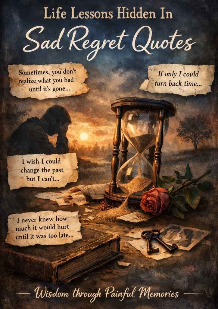 Life Lessons Hidden In Sad Regret Quotes