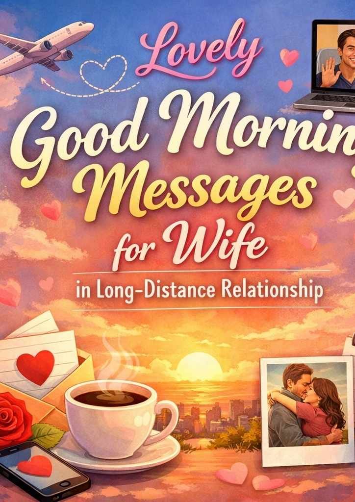 Lovely Good Morning Messages for Wife in Long-Distance Relationship