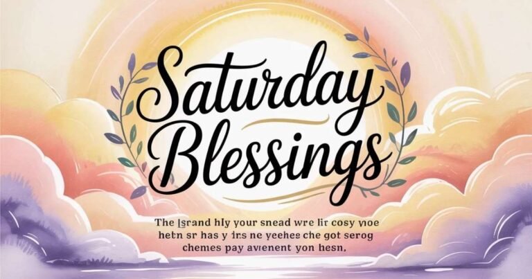 Saturday Blessings Images & Quotes