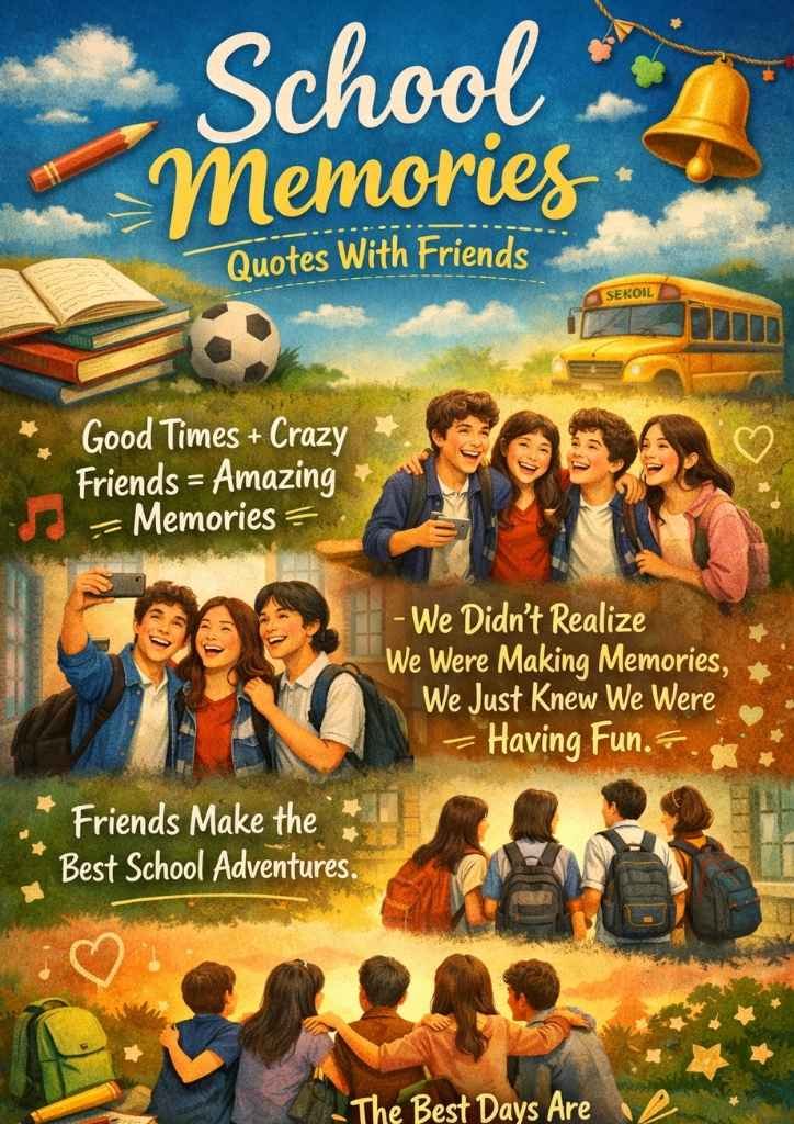 School Memories Quotes With Friends