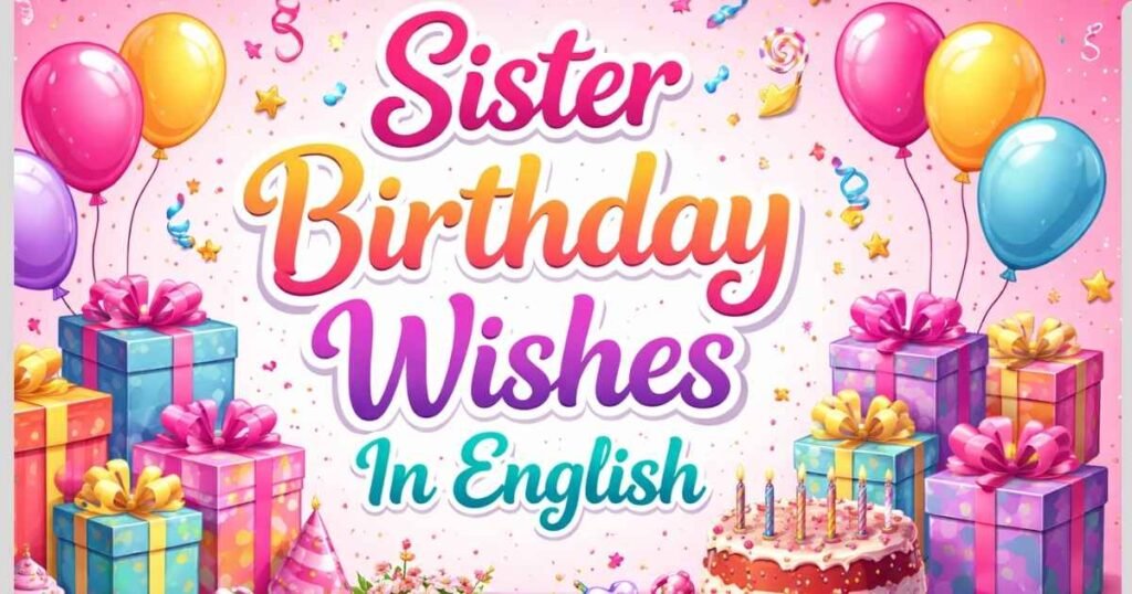 Sister Birthday Wishes In English