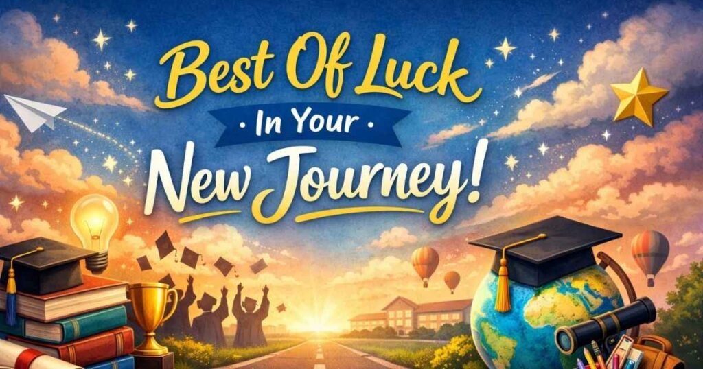 Best Of Luck In Your New Journey Messages For Students