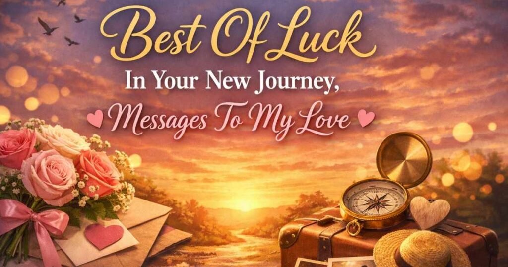 Best Of Luck In Your New Journey Messages To My Love