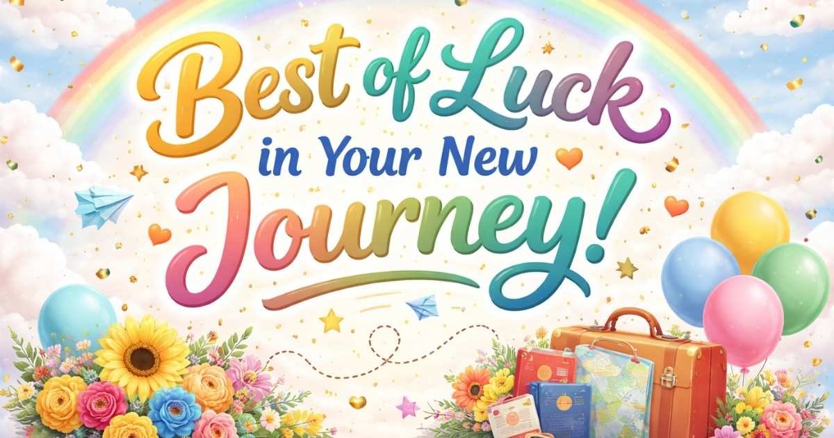 Best of luck in your new journey messages