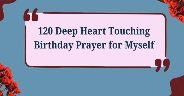 Birthday Prayer for Myself