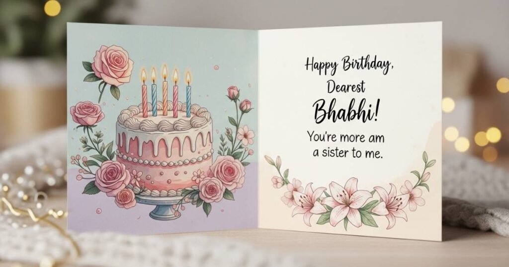 Birthday Wishes for Bhabhi Like Sister