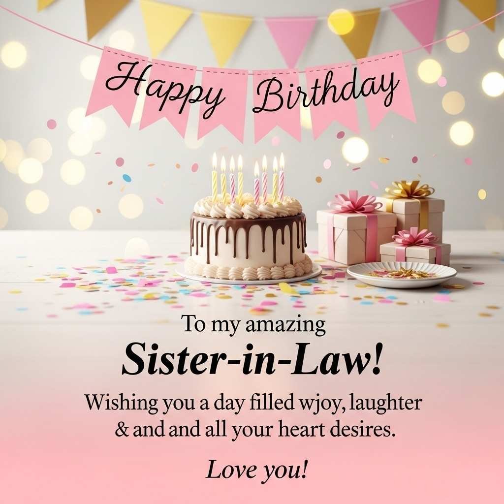 Birthday Wishes for Sister-in-Law on Instagram