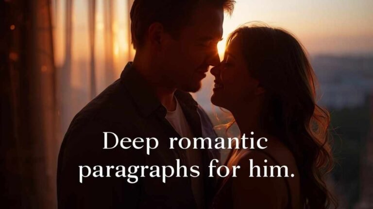 Deep romantic paragraphs for him