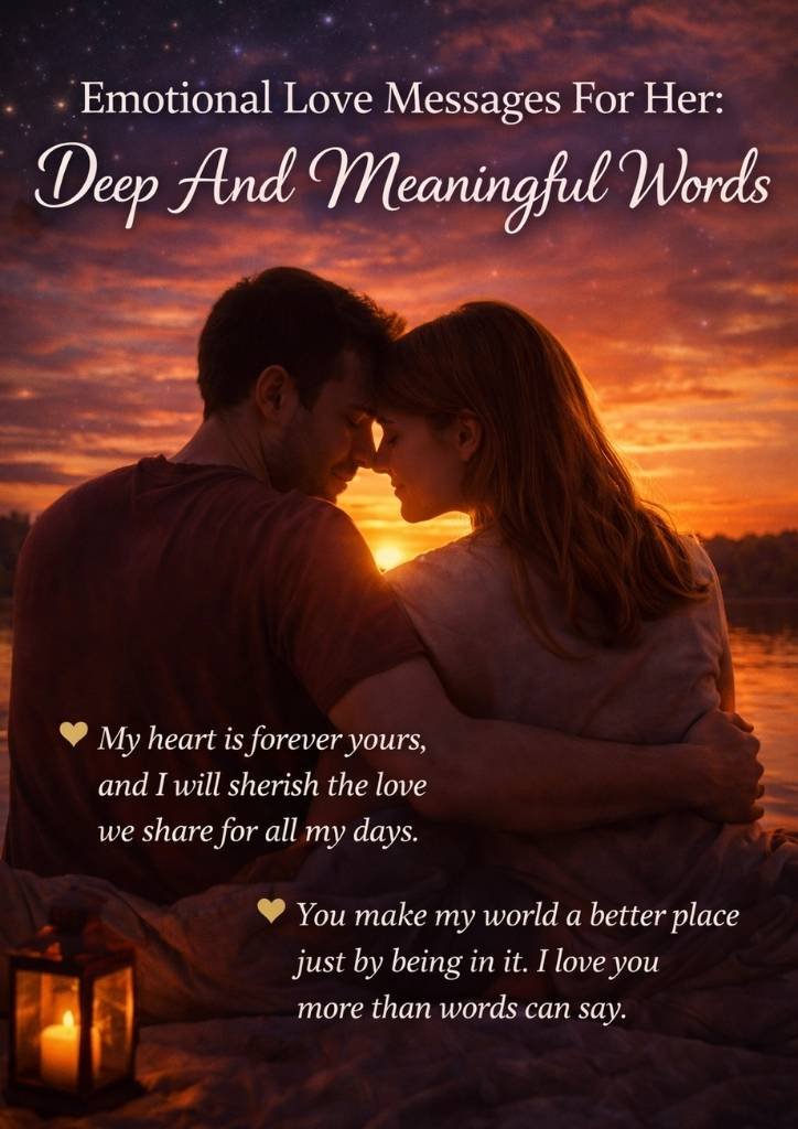 Emotional Love Messages For Her: Deep And Meaningful Words