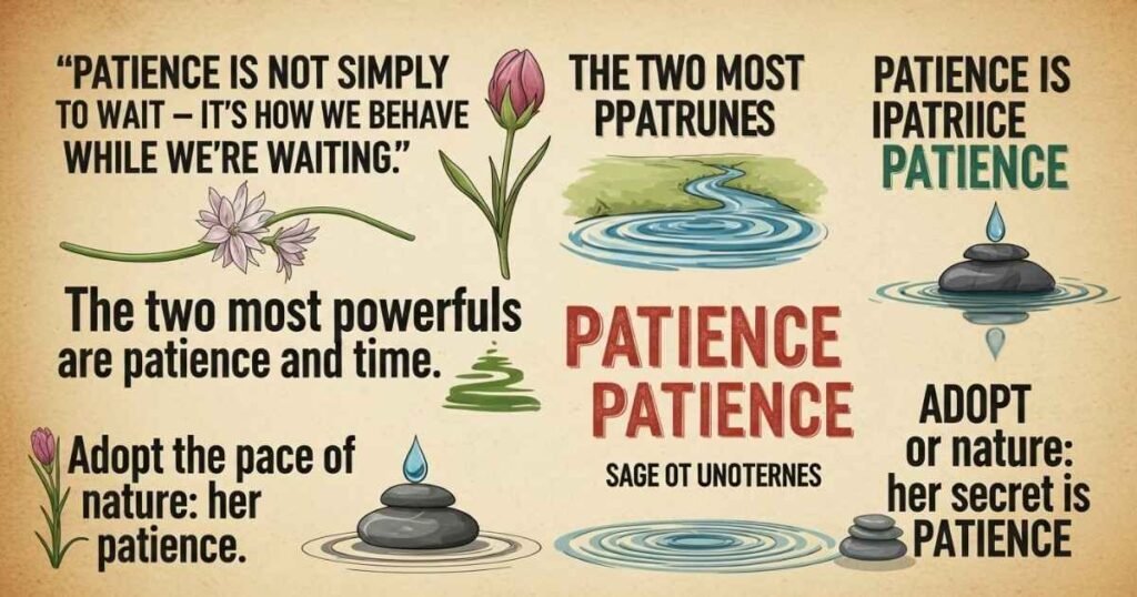 General Life Patience Quotes