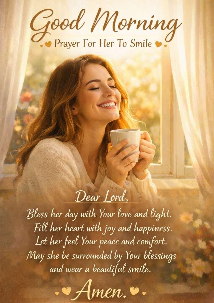 Good Morning Prayer For Her To Smile