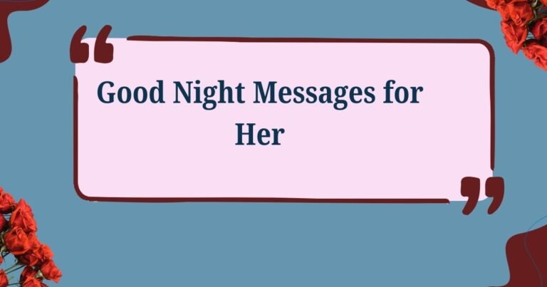 Good Night Messages for Her