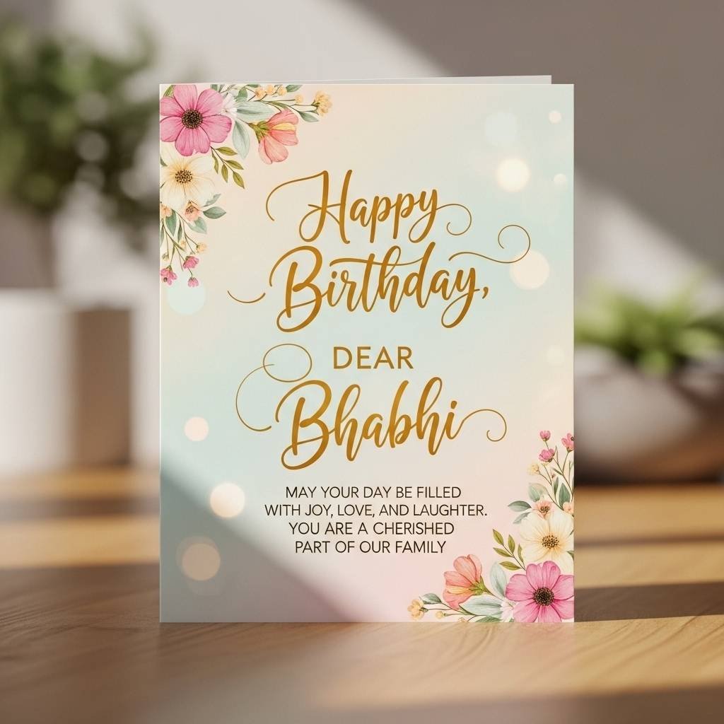 Heart Touching Birthday Wishes for Bhabhi