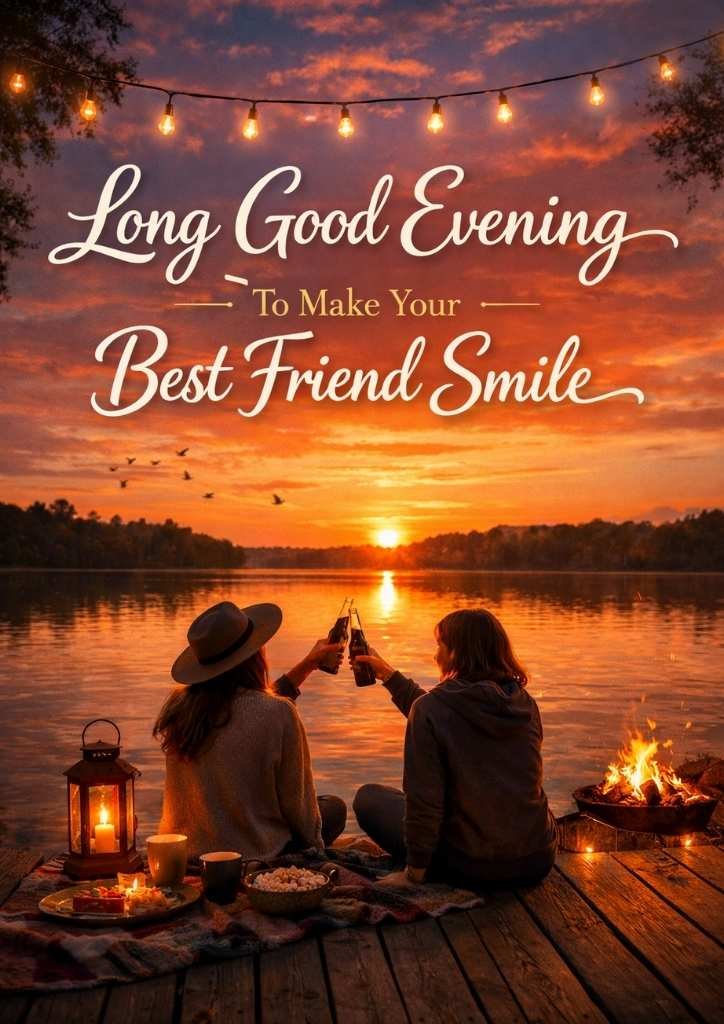 Long Good Evening Message To Make Your Best Friend Smile