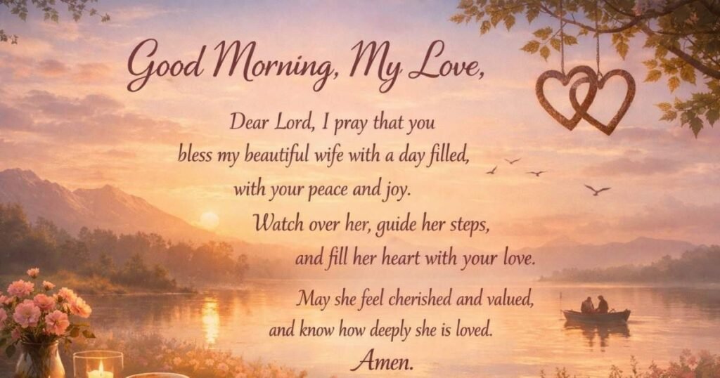 Romantic Good Morning Prayer For My Wife