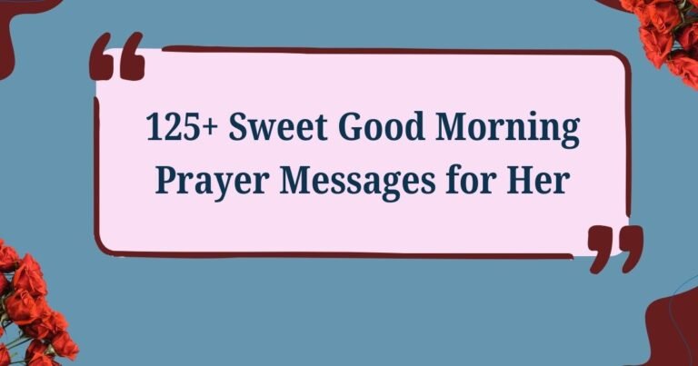 Sweet Good Morning Prayer Messages for Her