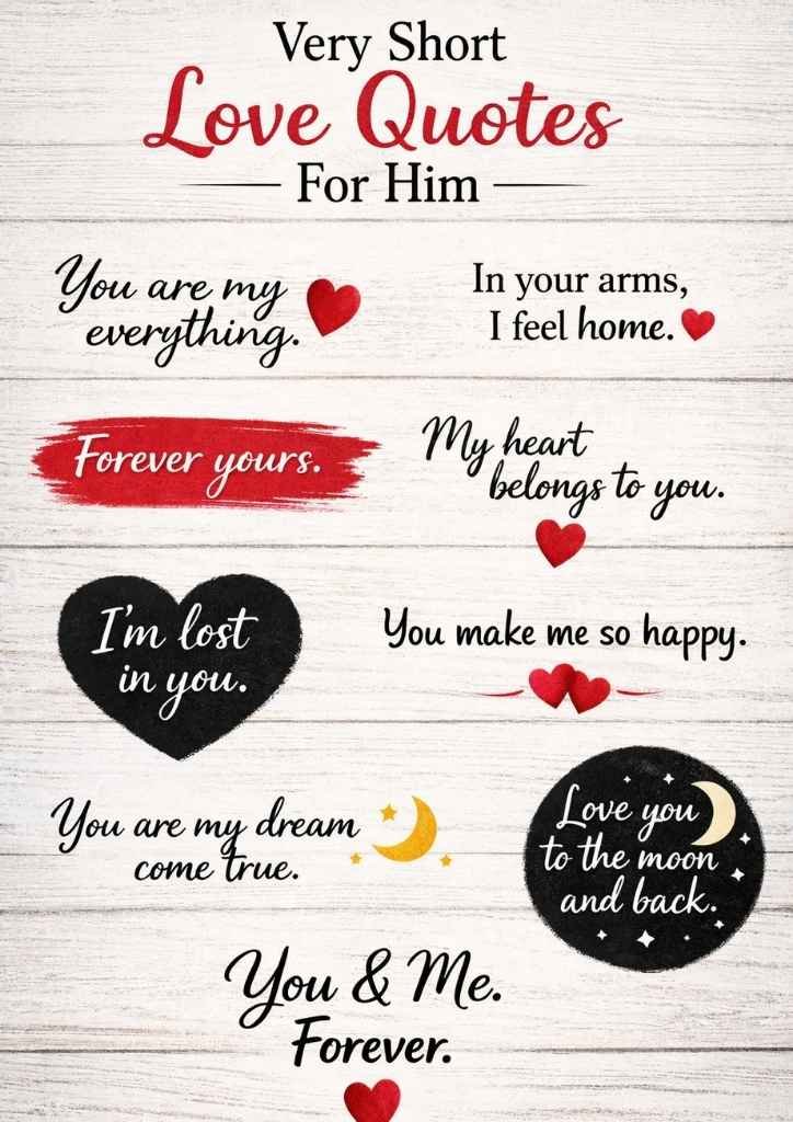 Very Short Love Quotes For Him Copy And Paste
