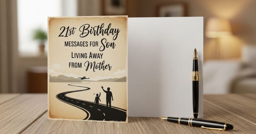 21st Birthday Messages for Son Living Away from Mother