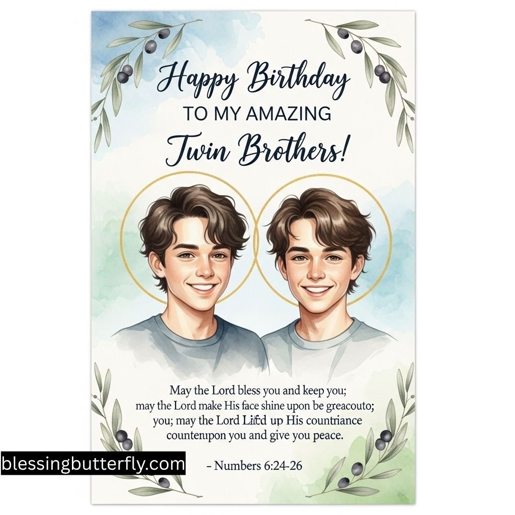 Christian Birthday Wishes for Twin Brother