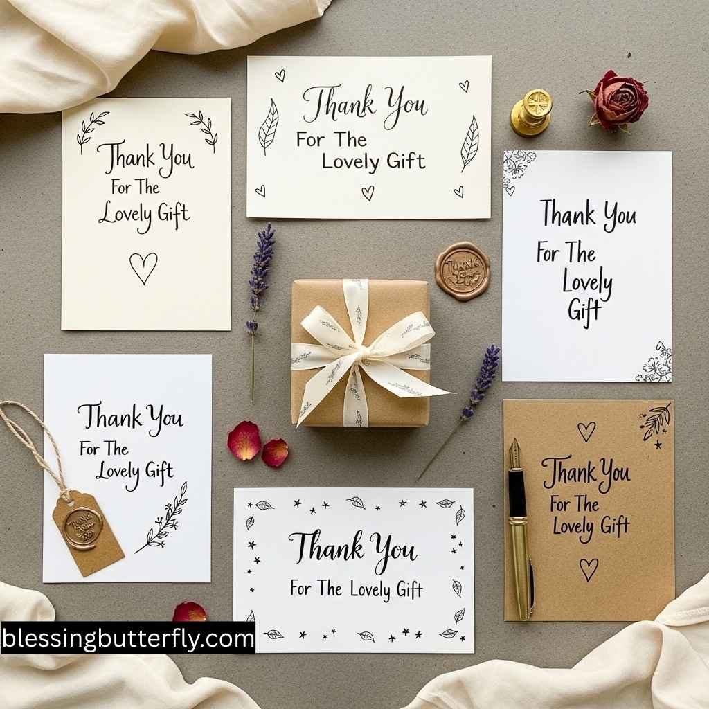 Sweet Thank You For The Lovely Gift Messages