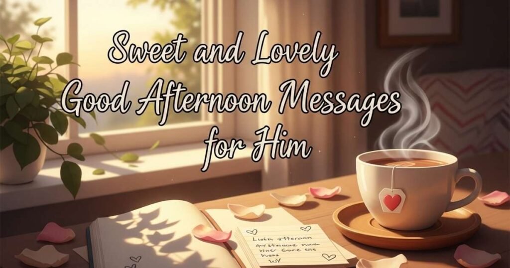 Sweet and Lovely Good Afternoon Messages for Him