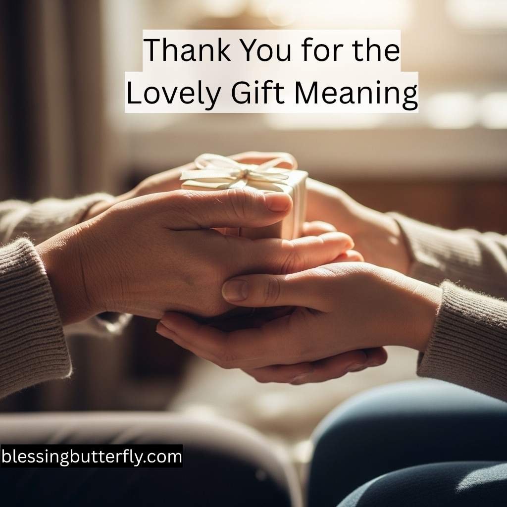 Thank You for the Lovely Gift Meaning