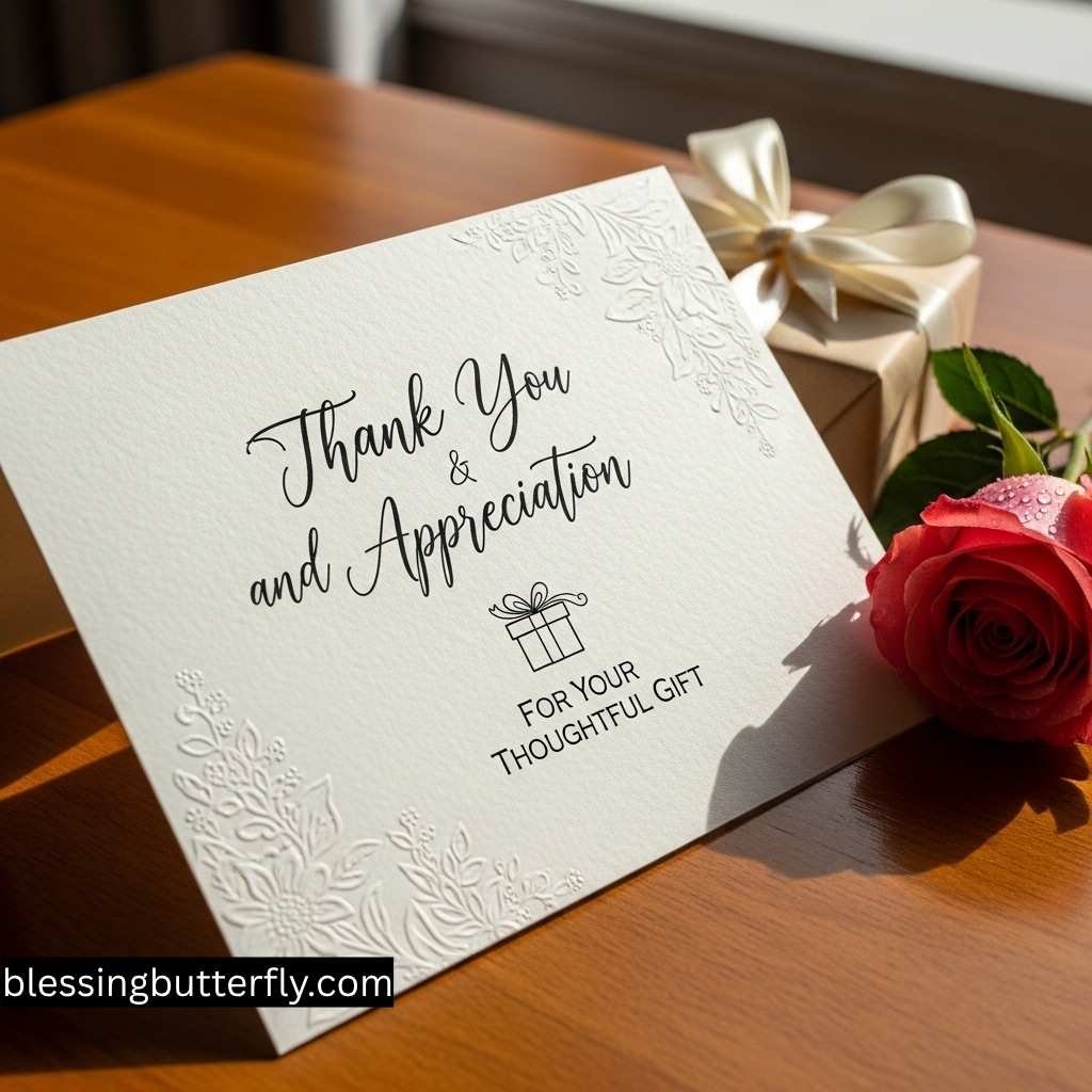 Words to Say Thank You and Appreciation for Gift