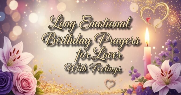 Emotional Birthday Prayers for Lover