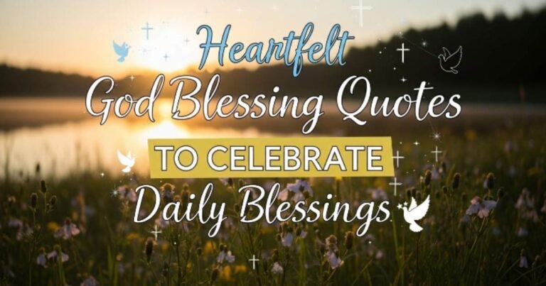 Heartfelt God Blessing Quotes
