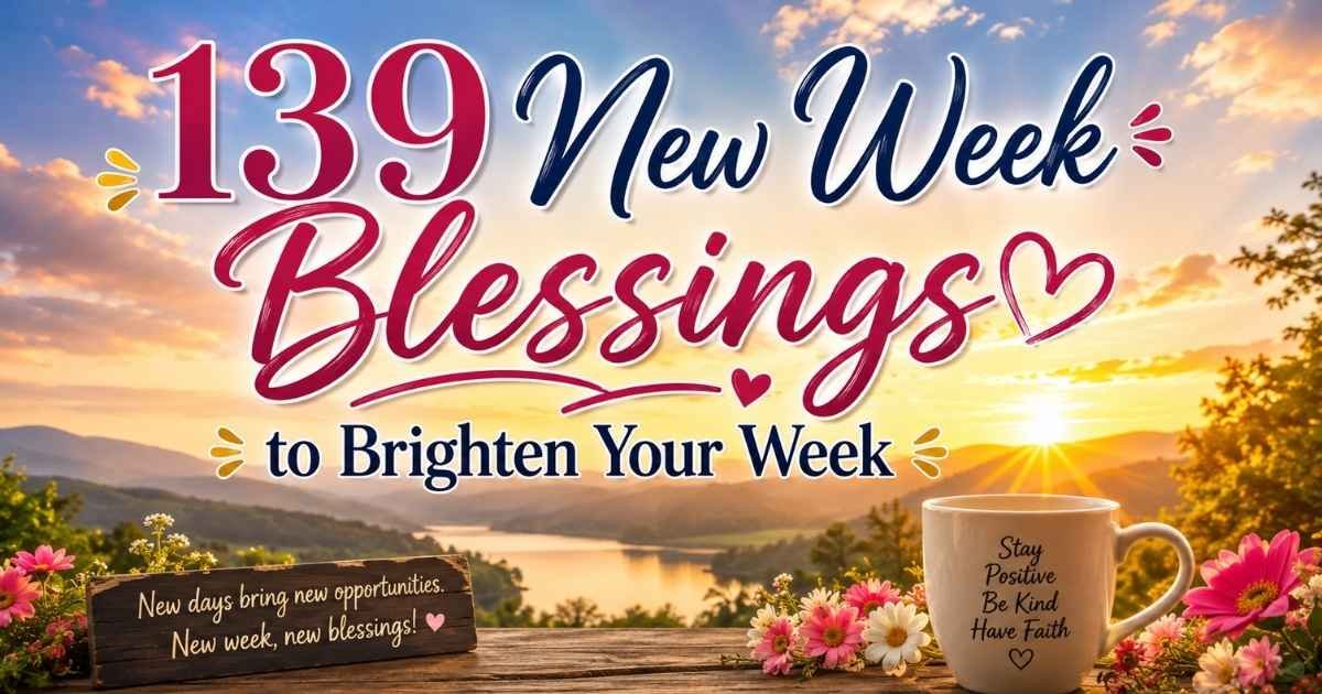 New week blessings to brighten your week