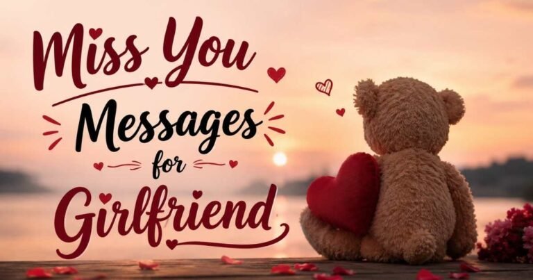 Miss You Messages for Girlfriend